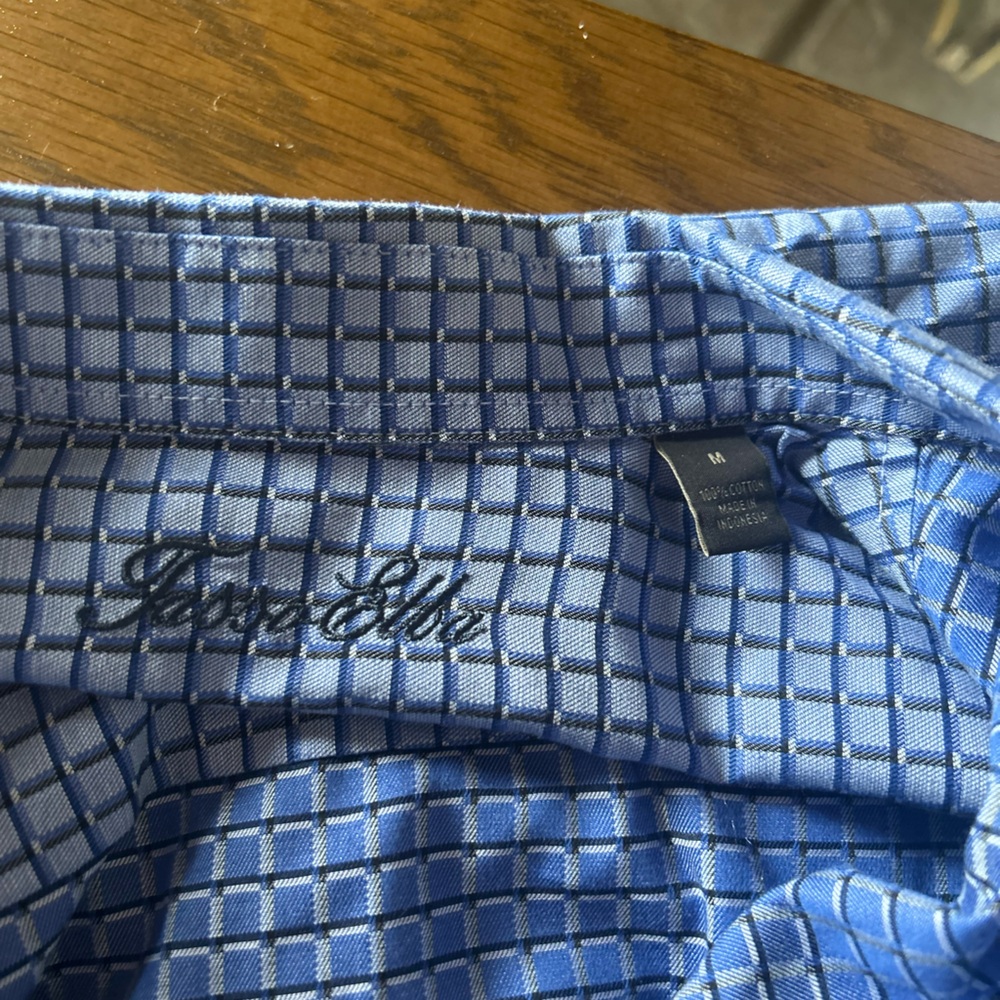 Tasso Elba geometric print button down size medium - Picture 5 of 6